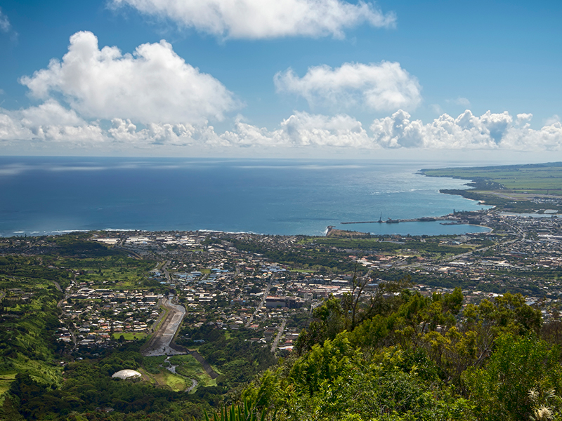 Aerial view of Central Maui
